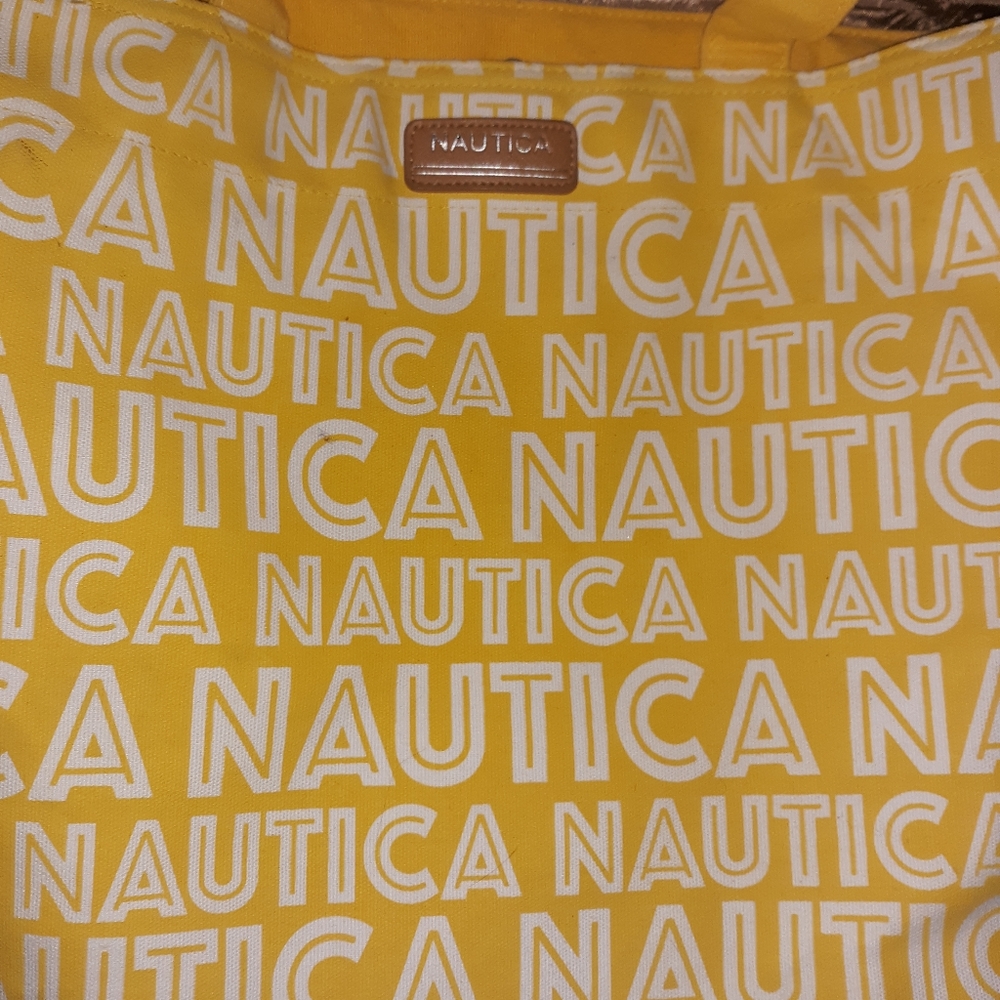 GUC Nautica yellow tote/weekend/beach/gym Diaper bag